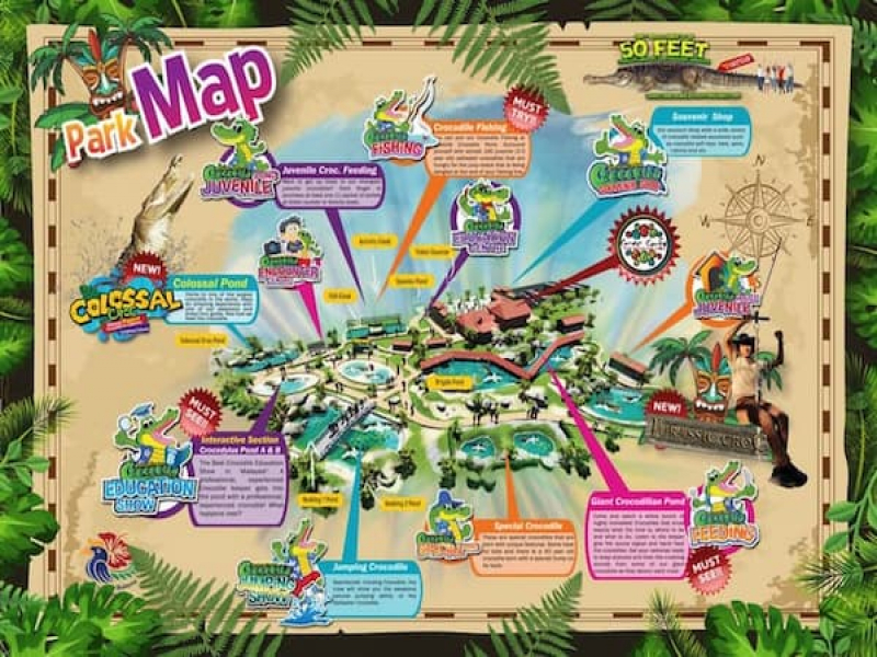 Crocodile Adventureland Langkawi roadmap